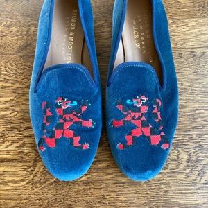 Stubbs & Wooten Velvet Loafers